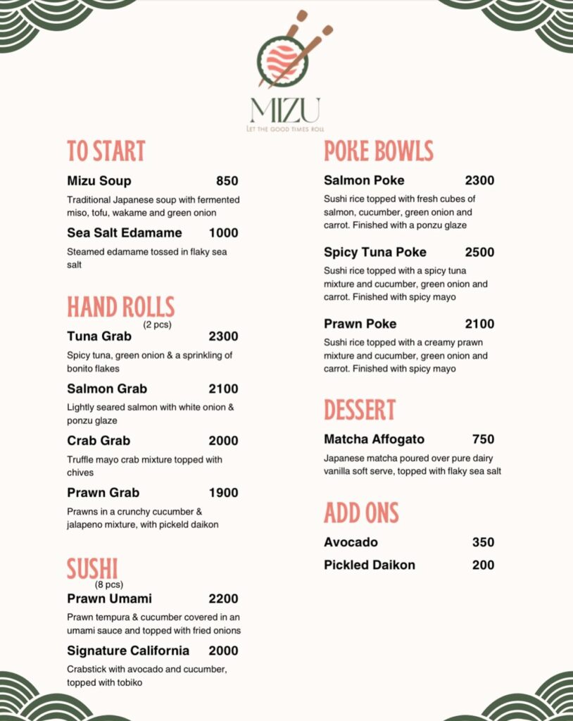mizu restaurant karachi